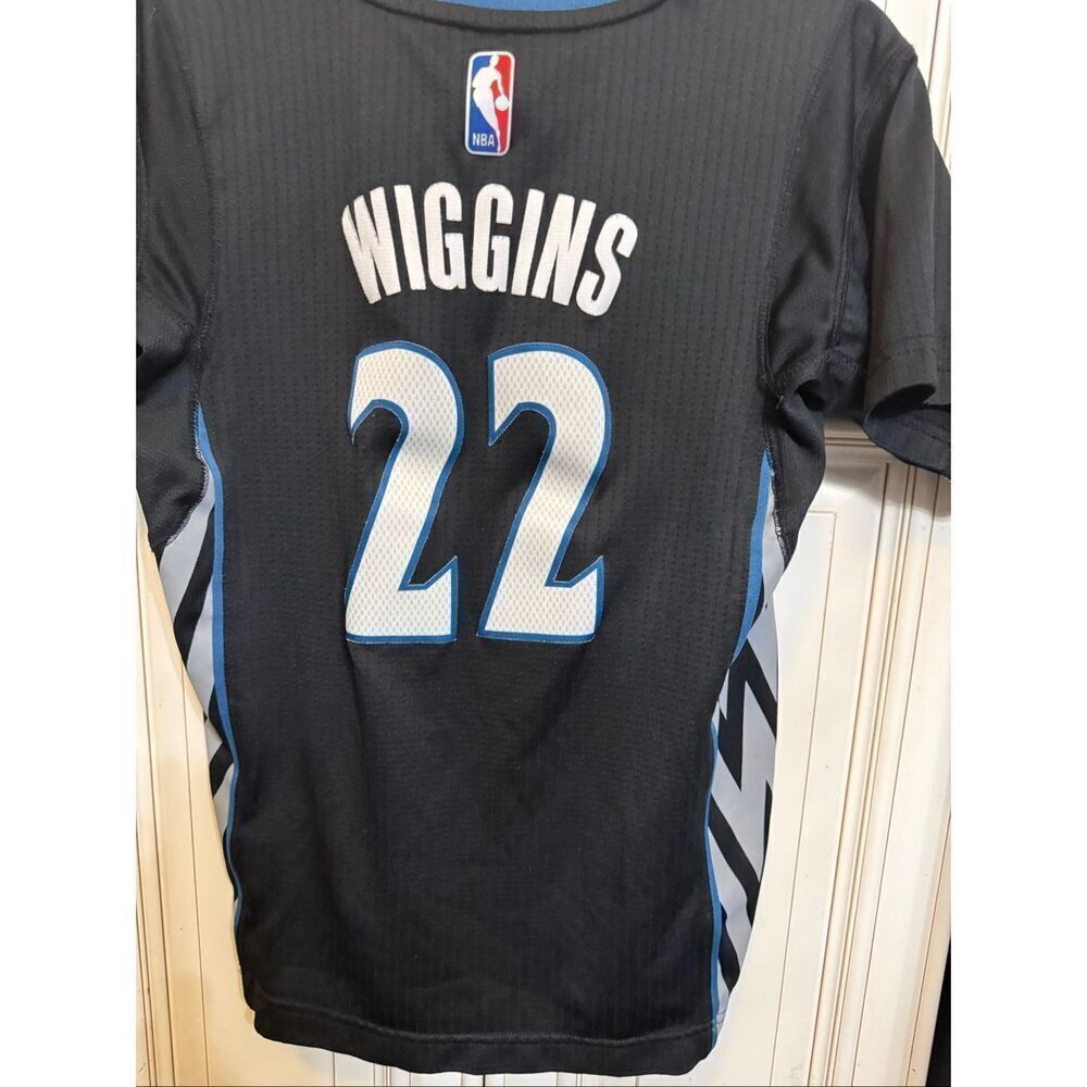 Adidas Youth Andrew Wiggins #22 Minnesota Timberwolves NBA Jersey Black Medium